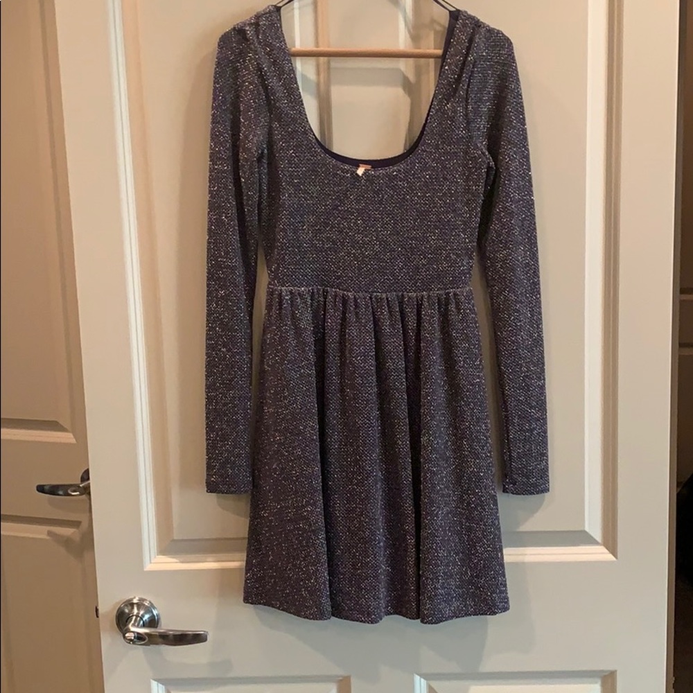 Free people long sleeve skater dress
